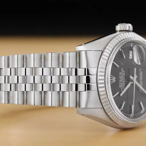 Rolex Men's 18k Gold Steel Swiss Datejust Watch! Mint! - Picture 6 of 6